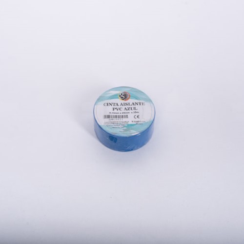 Cinta aislante color AZUL 0.13x25x25m precio unidad (Embalaje 10 unidades INDIVISIBLE)